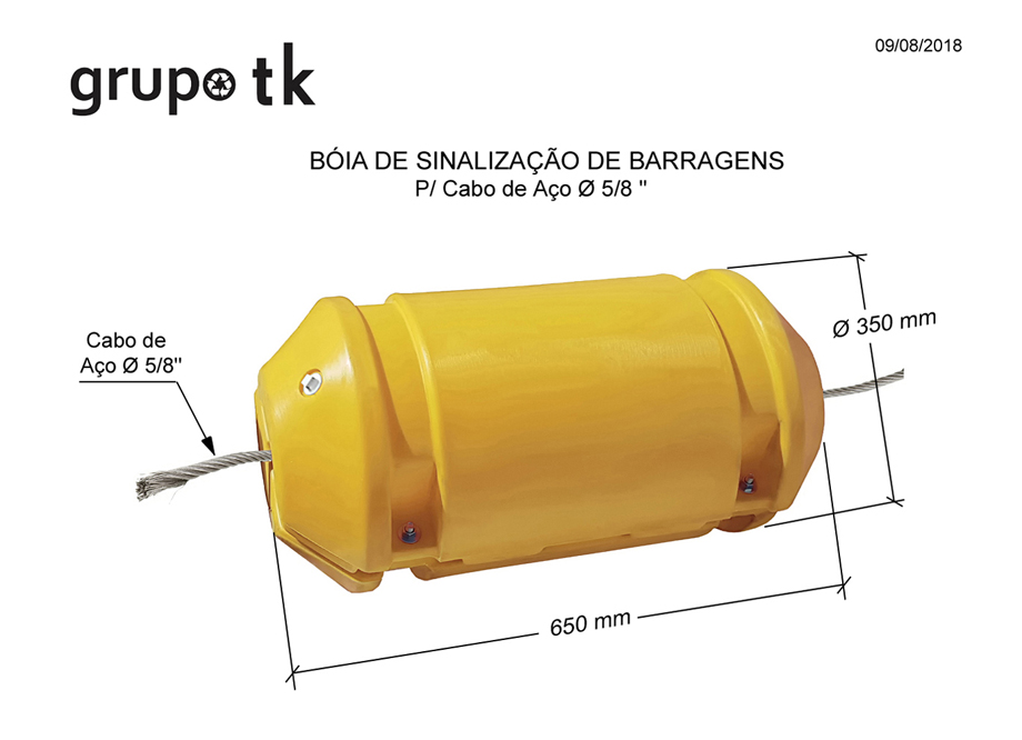 BÓIA DE SINALIZAÇÃO DE BARRAGENS